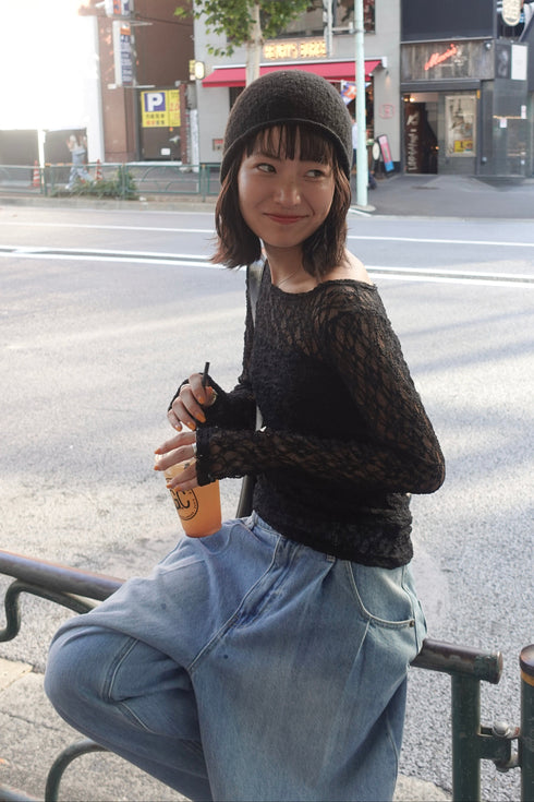 ギャザーデザインビーニー